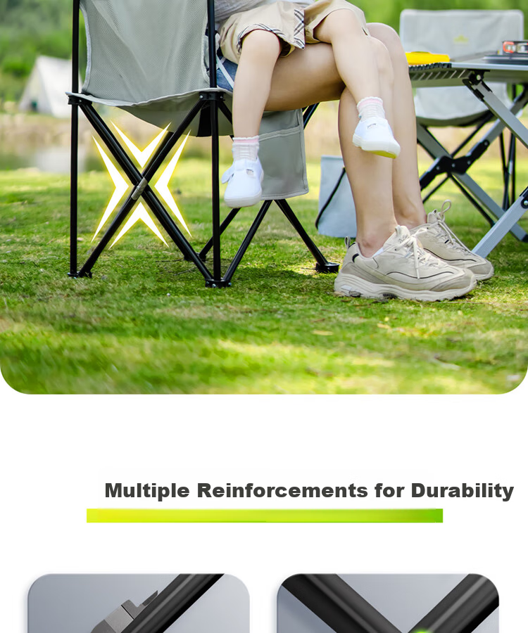 Handing Fishing Chair, Lightweight Outdoor Folding Chair, Fishing Camping Backrest, Multifunctional Portable Fishing Chair [Medium Size] 5