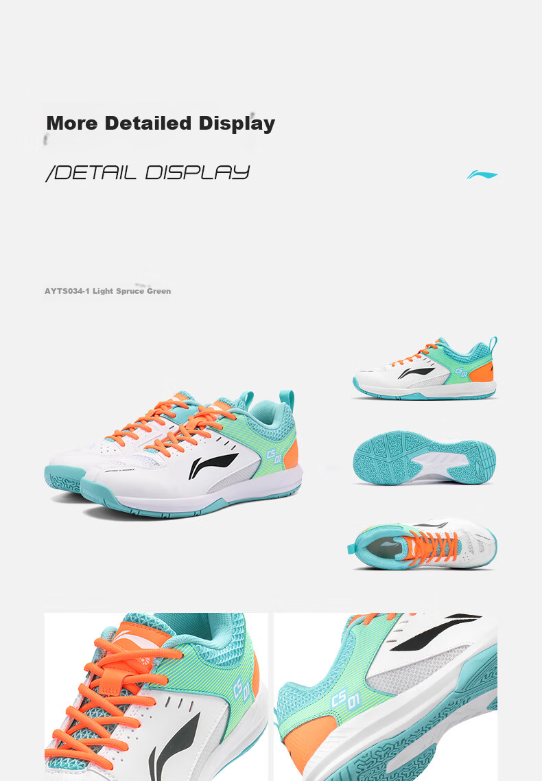 Li-Ning Badminton Shoes for Men And Women, Rocket Shoes 1.0, Competition And Training Shoes, Table Tennis And Tennis Shoes, Low-Profile Flying Shoes 22