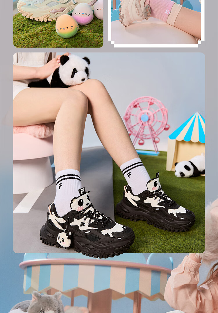 FILA FUSION BIANCO Cute Candy Animal Zoo Platform Casual Dad Sneakers 5