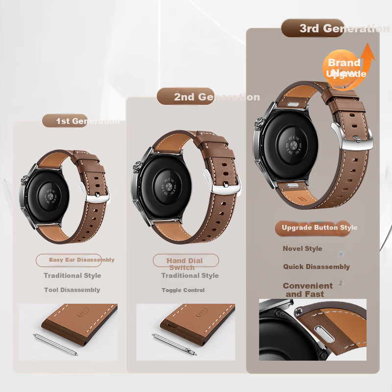 Ремешок для часов Xiaopijiang из натуральной кожи, совместимый с Huawei Watch GT6/GT4/GT5 Pro/Watch5, быстросъемный для женщин, натуральная кожа, 42/41 мм, подлинная кожа