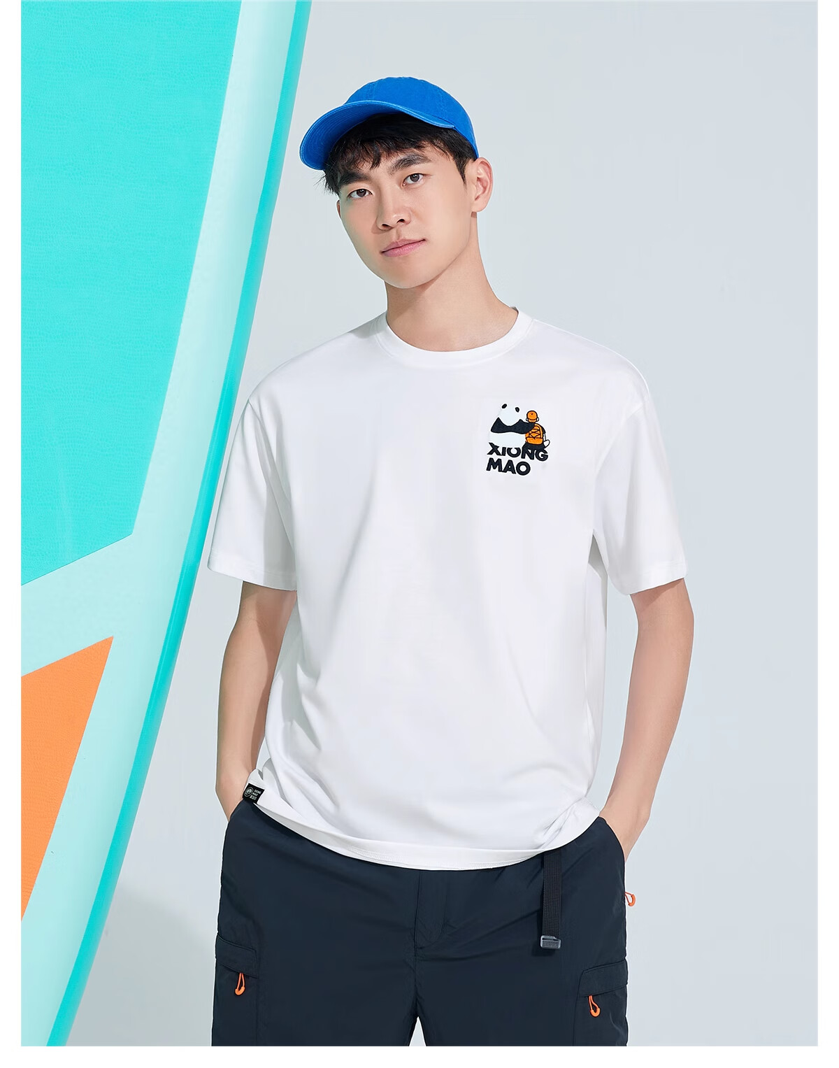 CAMEL Panda Quick-Dry T-Shirt Short Sleeve Unisex 2025 Spring Summer Cooling Sun Protection Outdoor Casual Crew Neck Base Shirt 3XL 31