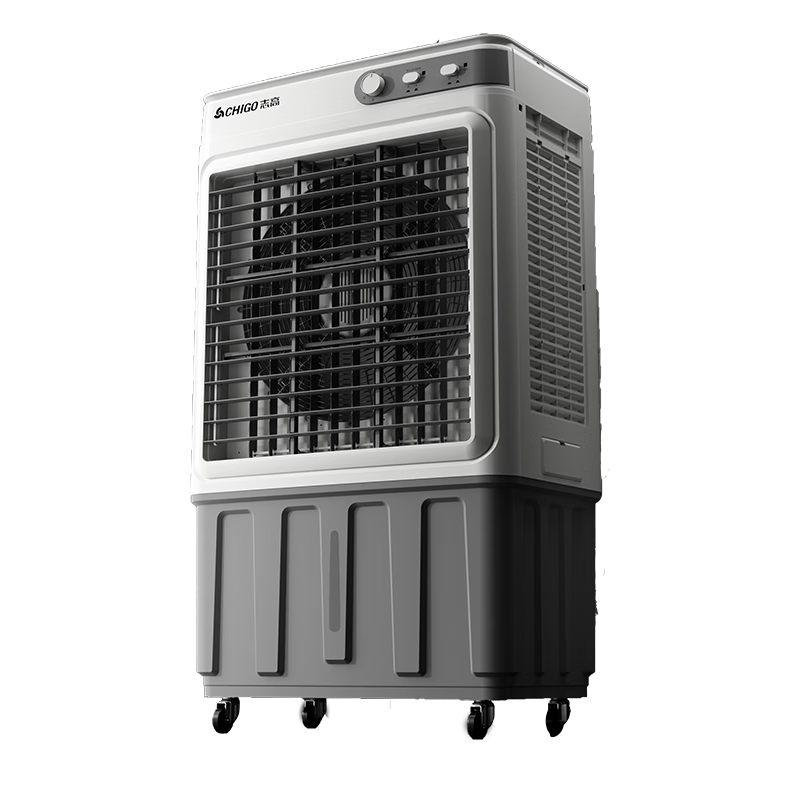 CHIGO Air Cooler, Industrial Cooling Fan, Powerful Cooling Electric Fan, Portable Water-Cooled Air Conditioner with Ice Packs, Commercial Cooling Machine for Large Workshops, Super Strong Temperature Reductio