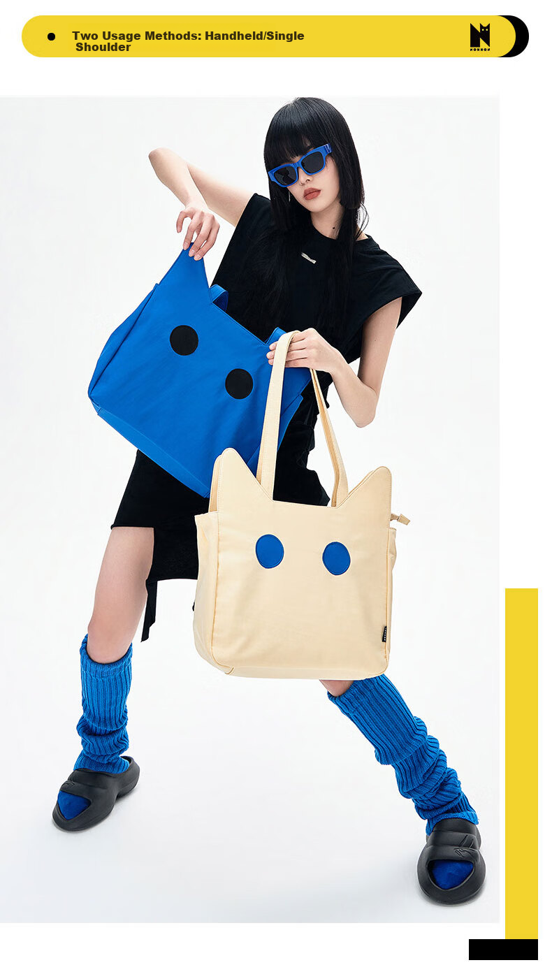 NOXXON Birthday Gift for Girlfriend, Shoulder Cat-Shaped Tote Bag, Commuter Large Capacity Handbag for Men And Women, Laptop Carrying Casual Fashion Bag 6