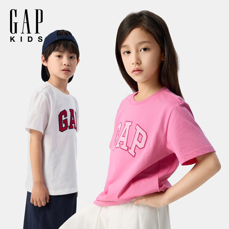 GAP [Same Style for Older And Younger Kids] Boys' Summer Moisture-Wicking Quick-Dry Short-Sleeve T-Shirt Children's Clothing 775228