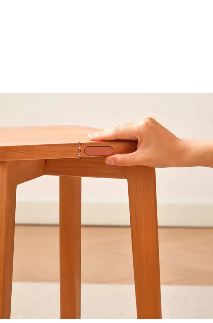 Yupin Stool, Household Square Stool, Dining Chair, Small Stool, Stackable Soft Cushion Stool, HK5167, Two-Piece Set 7