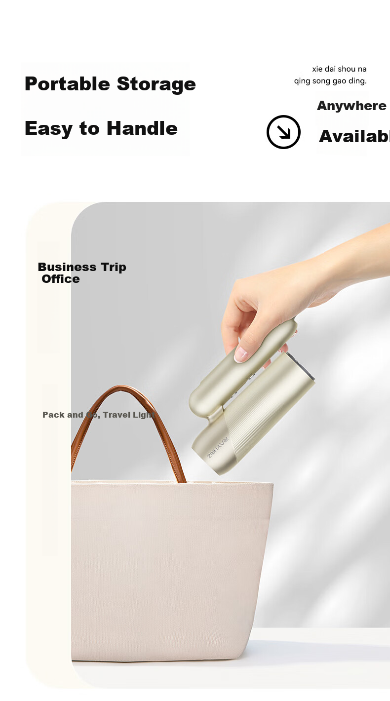 RAYI Pocket Hair Dryer, High-Speed Electric Hair Dryer, Negative Ion Gentle on Hair, High-Power Constant Temperature Quick-Drying, Home Use Hair Dryer, Low Noise, Gift R65 Pink 11