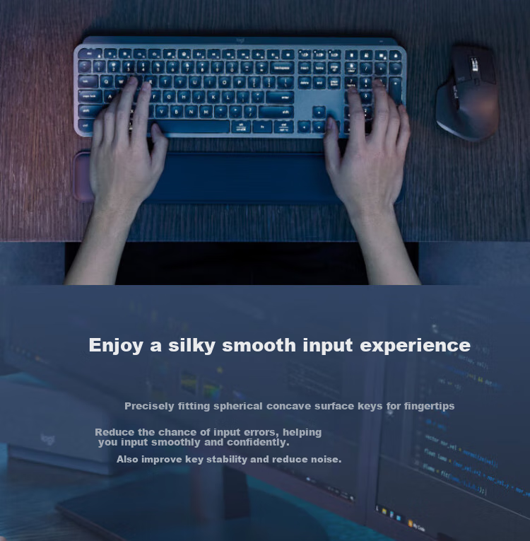 Logitech MX KEYS S COMBO Enterprise Wireless Keyboard And Mouse Combo, Premium Business Office Set, MX Keys S + MX Master 3s Black 3