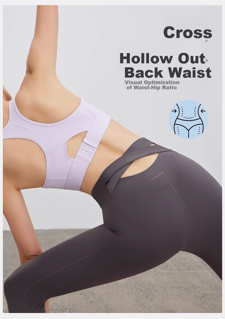 NEVER ME Yoga Pants for Women, Sports Fitness Leggings, Tight High-Waist Butt-Lifting Cycling Training Running Pants, Suitable for Outdoor Wear in Spring And Summer 7