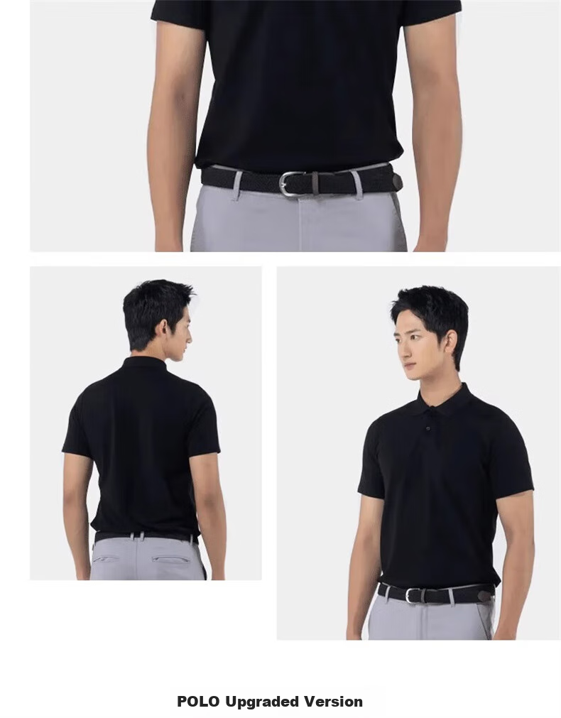 DECATHLON Polo Shirt Short Sleeve T-Shirt, Pure Cotton Breathable Solid Color Sports Shirt, 4216591 13