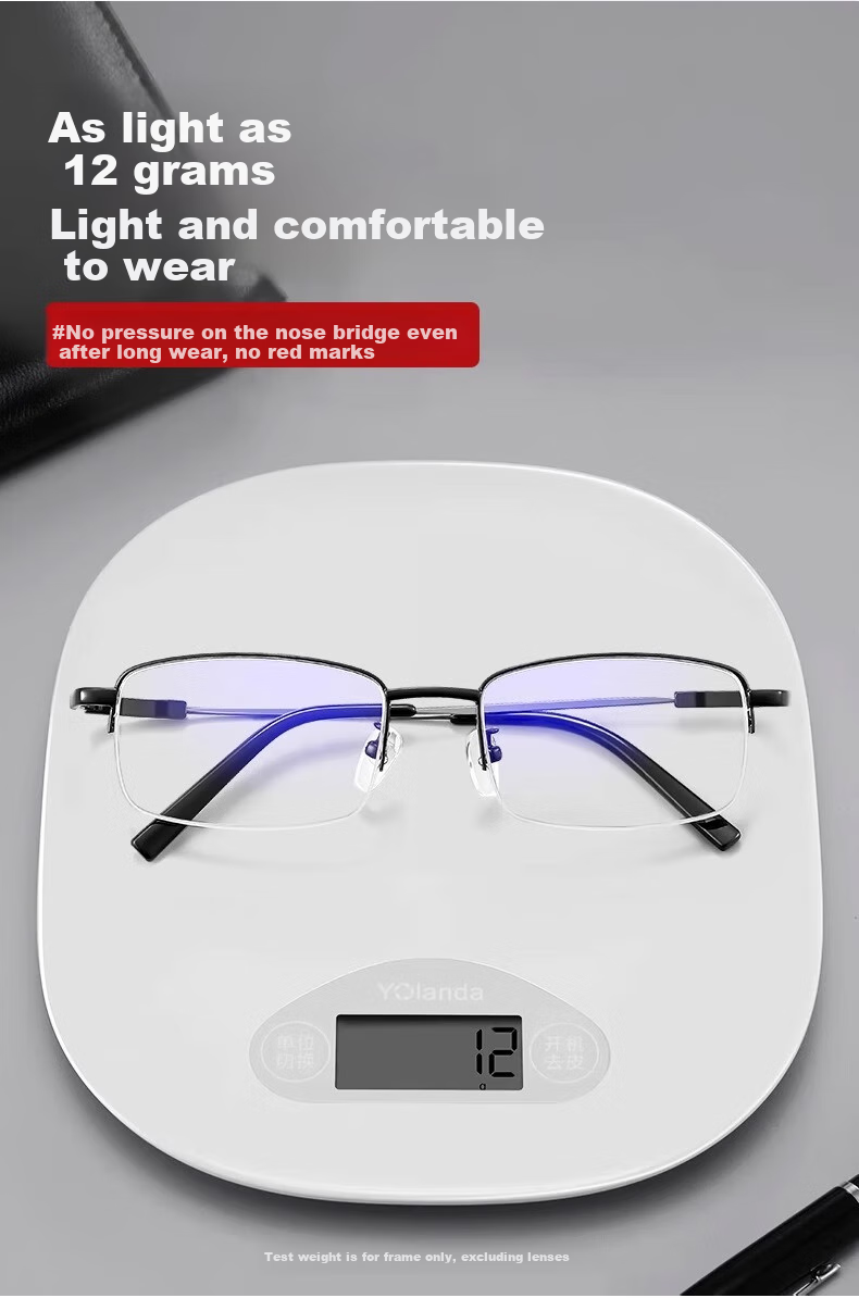 GOGOSOON Ultra-Light Reading Glasses for Men, High-Definition Anti-Blue Light Presbyopic Glasses, Premium Genuine Product for Middle-Aged And Elderly 7