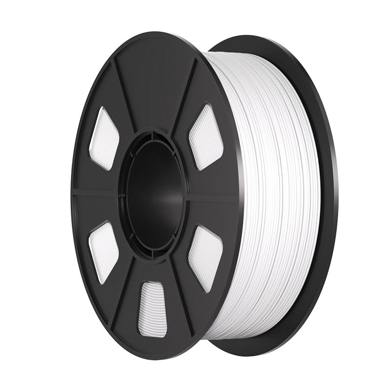 CMYKSUPPLIES PLA Basic Color High-Toughness Easy-To Filament for Home Multi-Color High-Speed Printer BambuLab White 1kg Compatible with Tuozhu A1 3D Printer