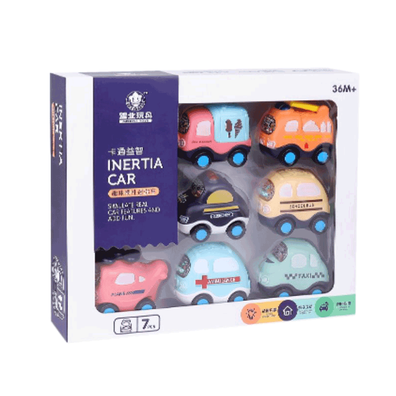 COOKSS Children's Inertia Sliding Toy Car, Mini Realistic Car Toy for Boys Aged 1-3, Birthday Gift