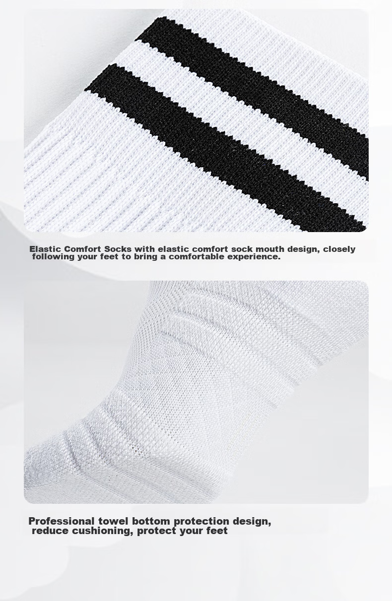KELME Children's Long Soccer Socks with Non-Slip Terry Bottom, Professional Competition Training Sports High Socks, Black 12