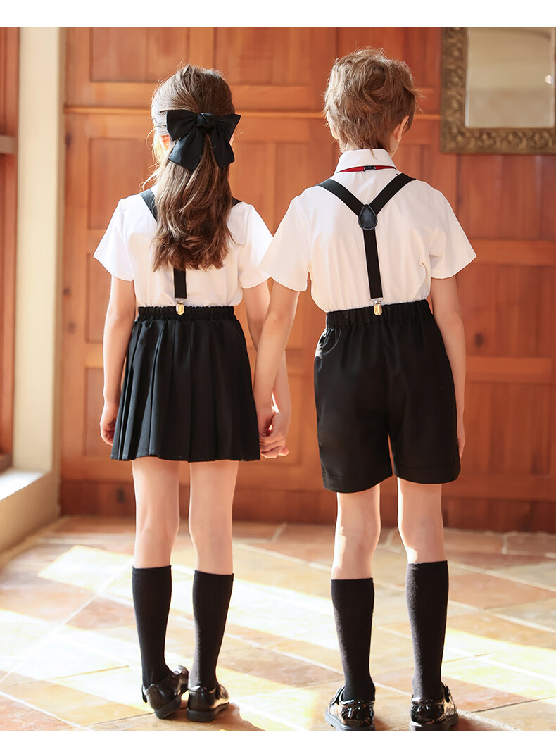 Yinuofang Children's Performance Costume Six-One Showwear Kindergarten Suspender Pants Set Graduation Photo Host Formal Wear 6