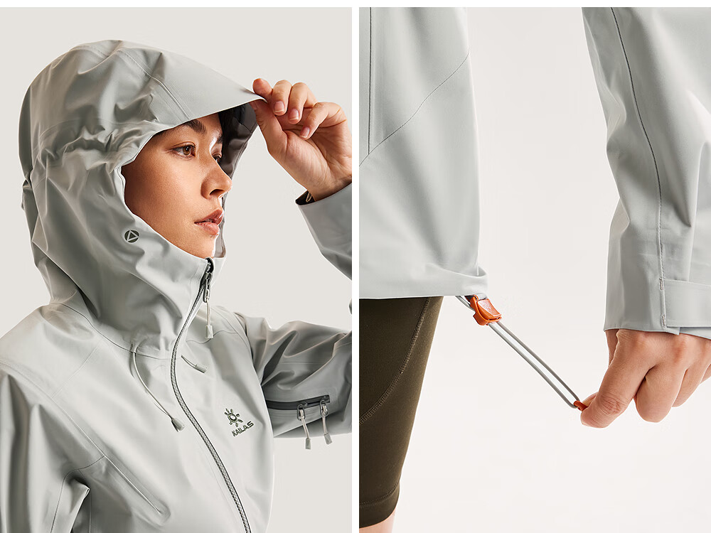 KAILAS Men's Grid Hard Shell Jacket FILTERTEC 3L Waterproof Outdoor Mountaineering Windproof Hooded Jacket 7
