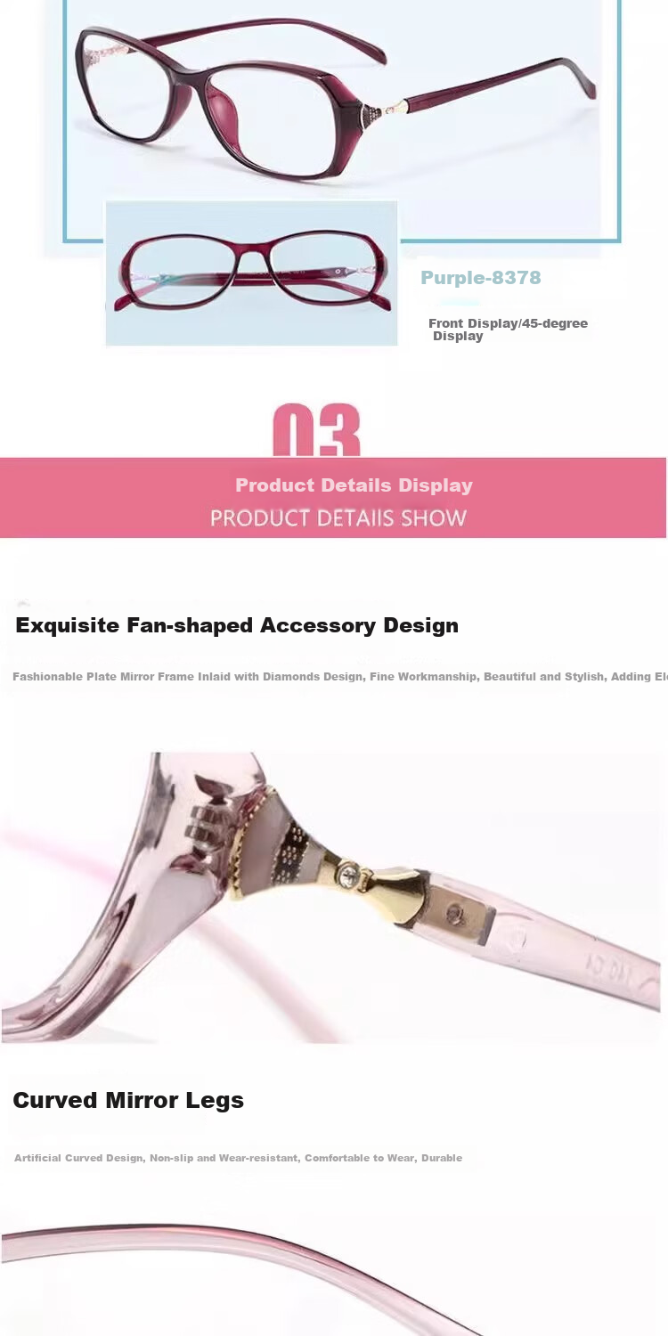 GOGOSOON Ultra-Light High-Definition Reading Glasses for Women, Blue Light Blocking, Fashionable, Youthful-Looking, Comfortable Presbyopic Glasses for Middle-Aged And Elderly, Qixi Festival 4