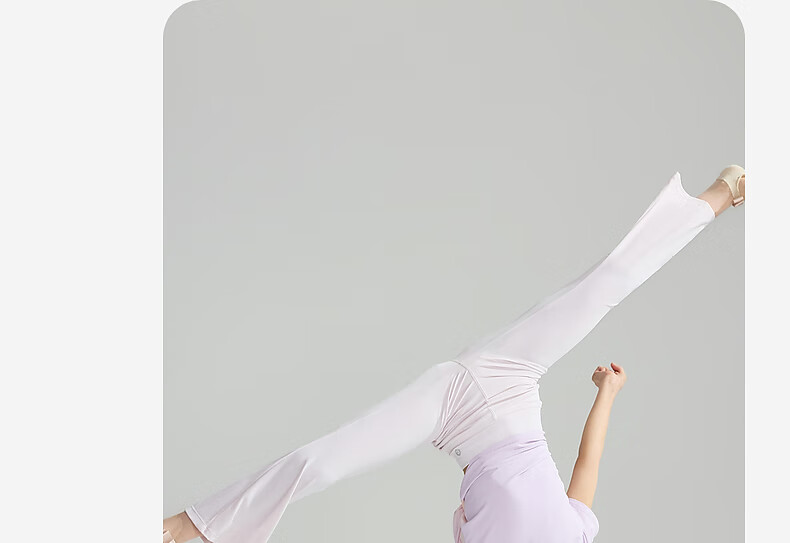 ASK JUNIOR Kids Pants Girls Spring Summer Sun Protection Quick-Dry High Elastic Yoga Flared Leggings Sky Blue 170 41