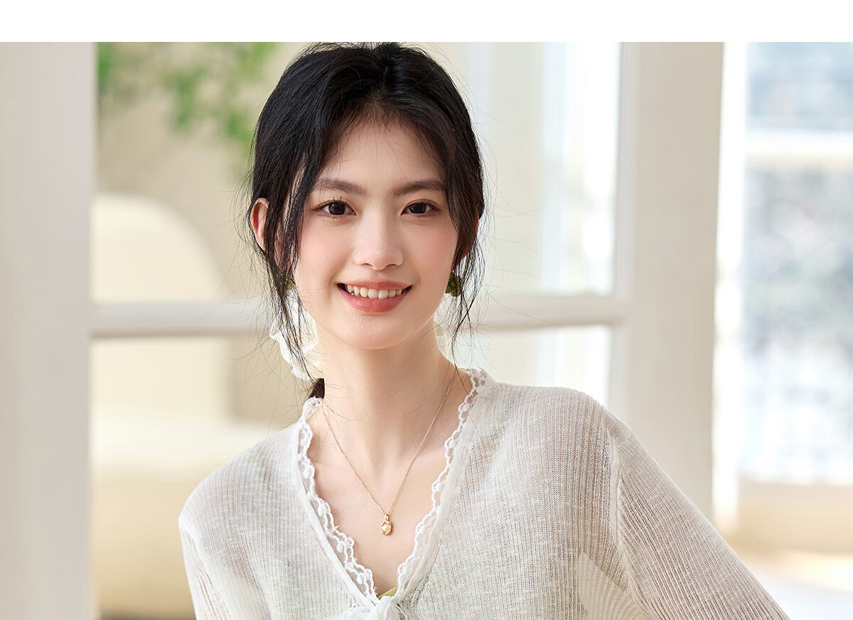 Pincai Women's Summer Ice Silk Lace Tie Cardigan Thin Shawl Air Conditioning Shirt P52Z070 28