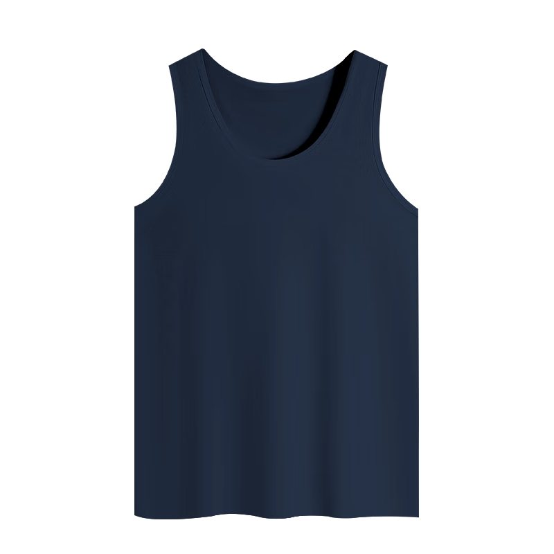 Hodo Men's Plain Cotton Undershirt, Sleeveless Tank Top, Breathable Round Neck Sports Undershirt