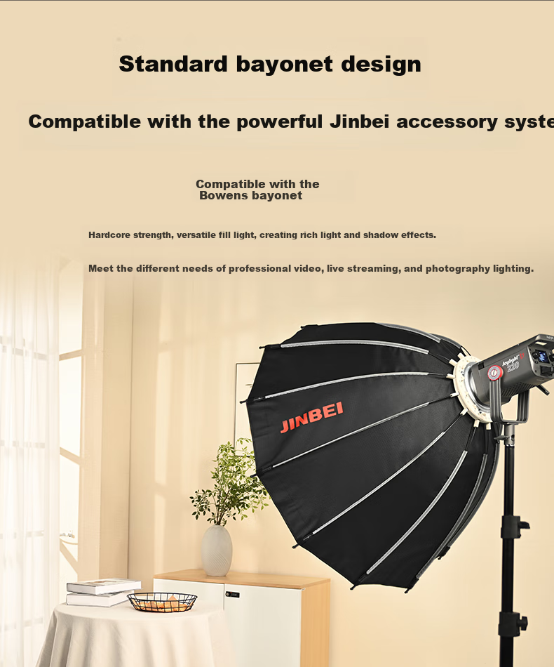 JINBEI JL-220W Single Light Standard Configuration, White Light Fill Light 12