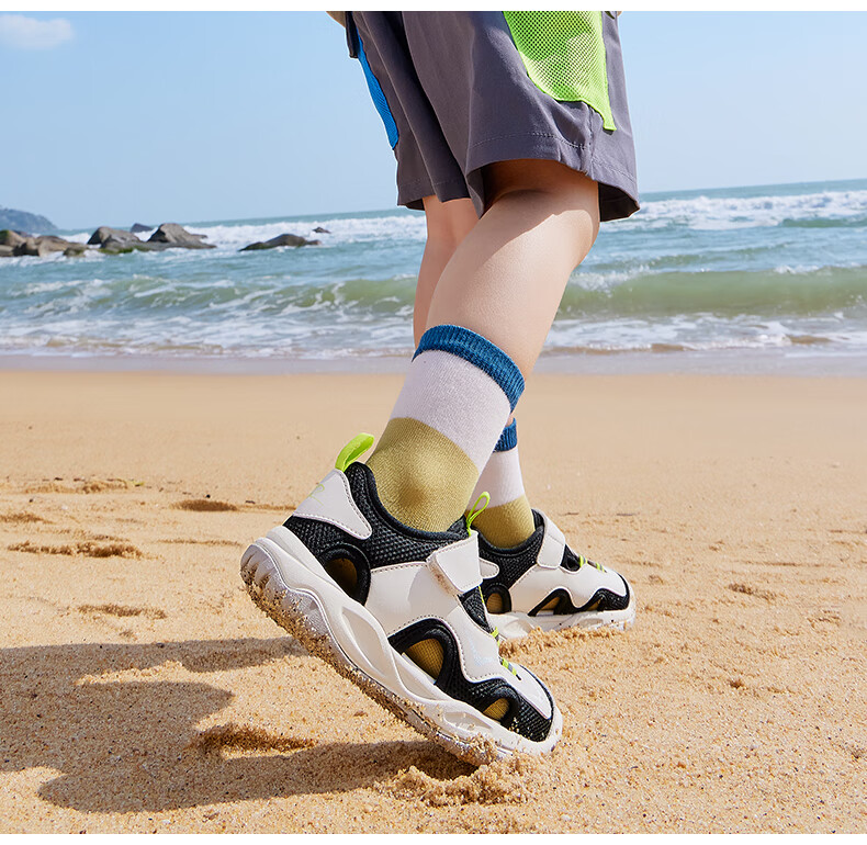 Ginoble Baby Walking Shoes, Summer Functional Sandals for Boys And Girls, Beach Shoes GW1743 Bright White/Almond Pink 8