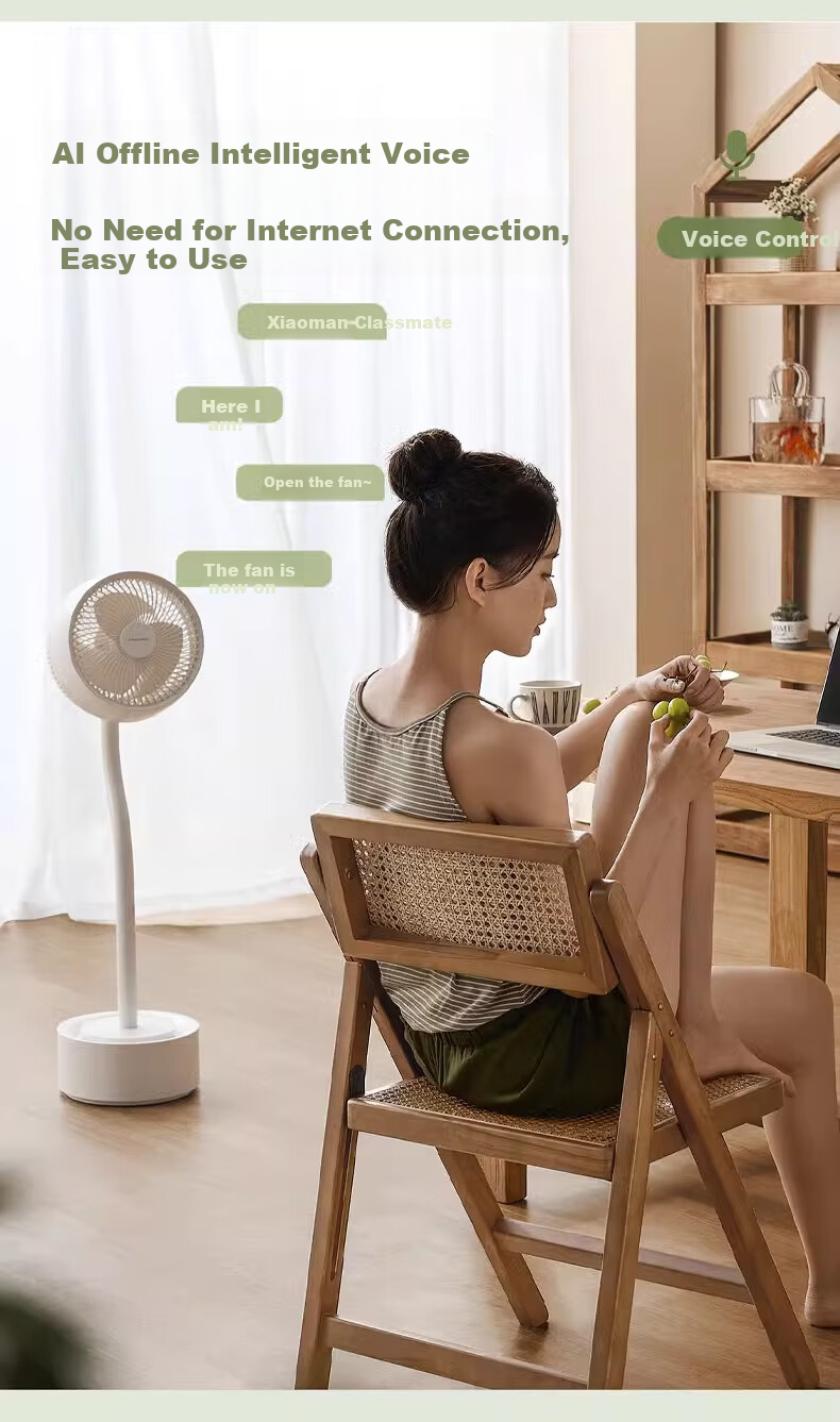 Amadana Japanese Three-Head Air Circulation Fan C8 Electric Fan Floor Fan Standing Home Quiet Remote Control Household Turbine Fan High Air Volume 3 Multi-Head Electric Fan First-Class Energy Efficiency 11