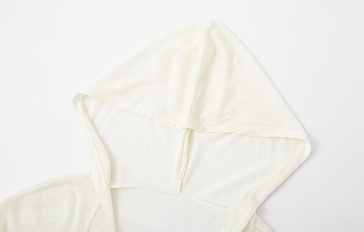 Dme [Containing SPA-Grade Tencel Linen], Spring And Autumn Salt-Style Lightweight Hooded Striped Textured Jacquard Fleece-Lined Women's Jacket 6