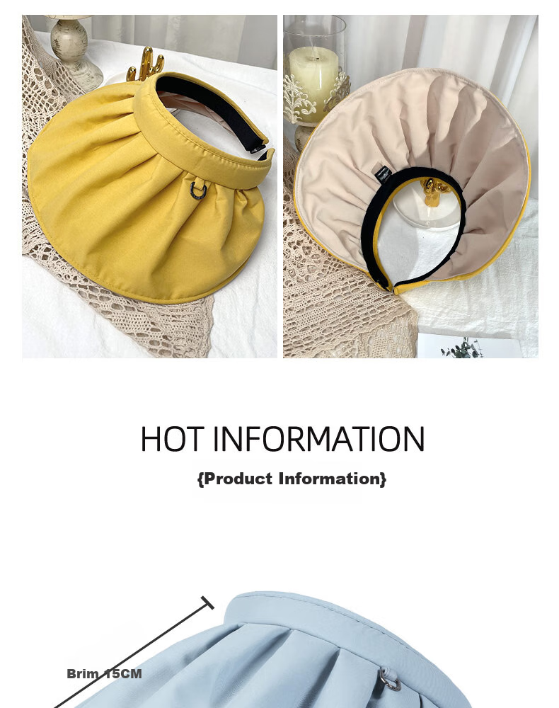 XUEXIMAN Sun Protection Hat for Women, Summer UV-Resistant Shell Sun Visor, Face-Covering Wide-Brimmed Cycling Cap 15