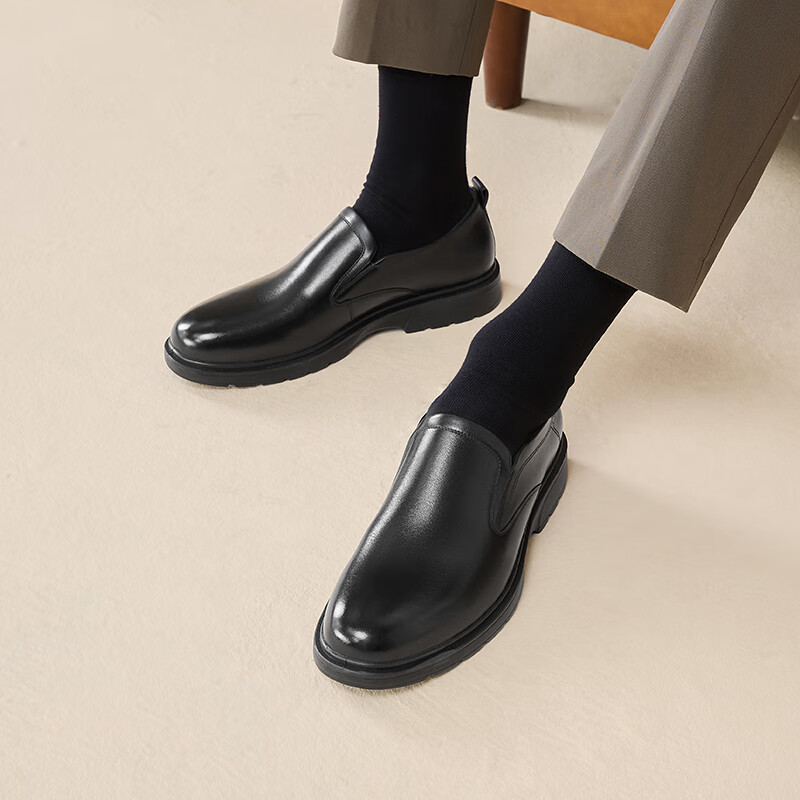 Basto Commuter Business Leather Shoes, Comfortable Cowhide Men's Formal Shoes, Wedding Shoes, 25002AM5