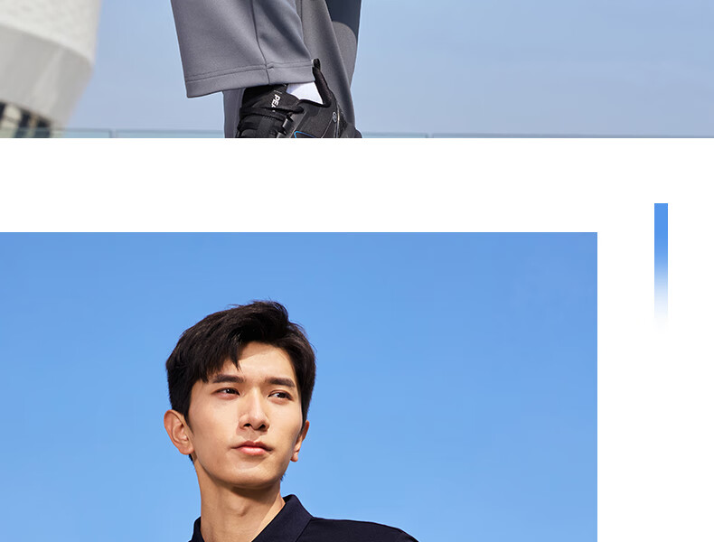 PEAK Polo Shirt for Men, Summer New Style, Sports Fitness Business Top, Breathable Casual T-Shirt, Loose Short Sleeve DF652241 28