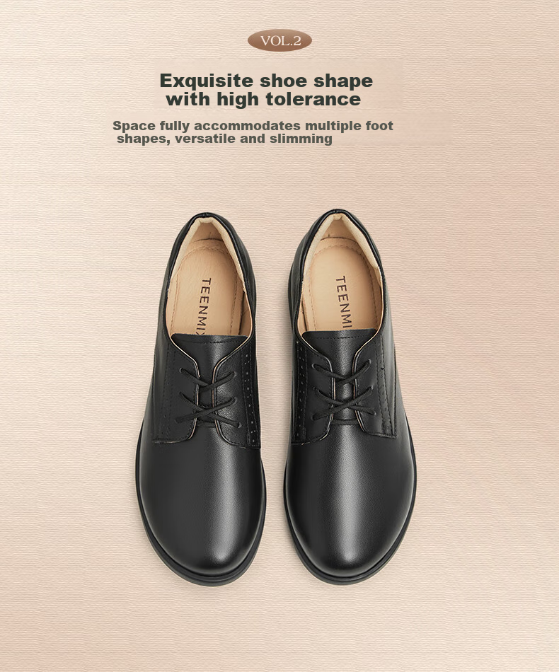 TEENMIX Soft-Soled British Loafers, Flat Shoes for Women, Retro Slip-Ons, Small Leather Shoes, New Style 6