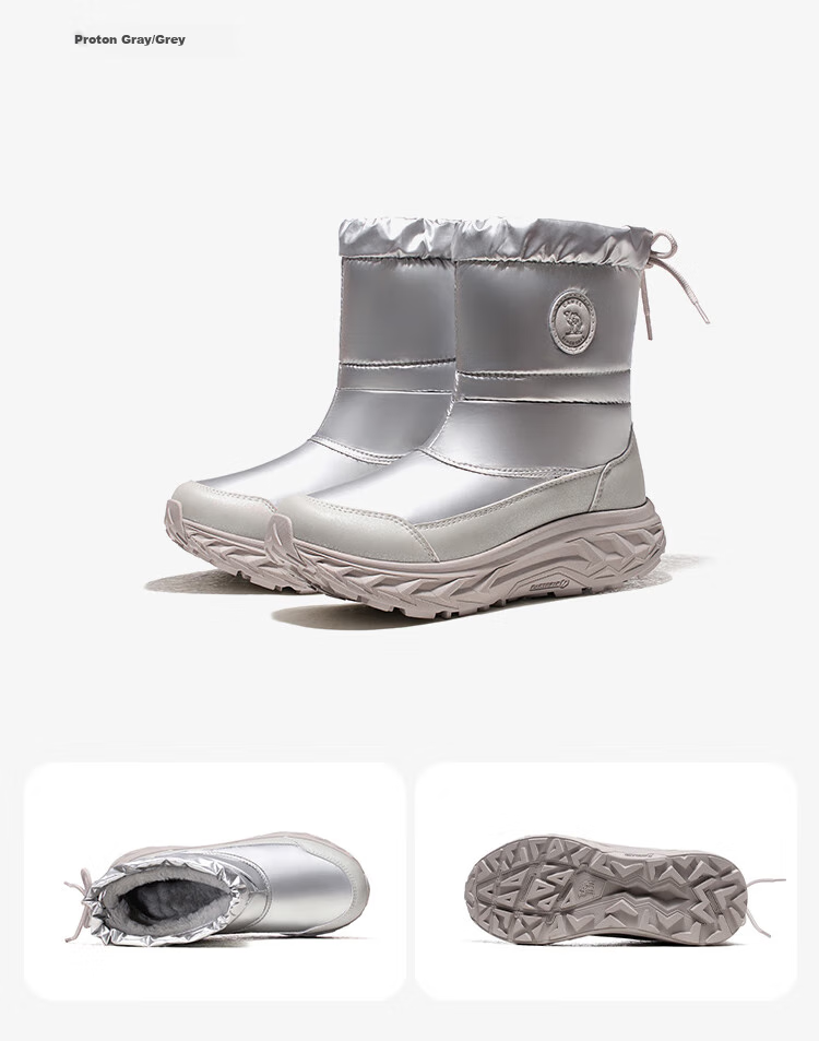 CAMEL Winter Snow Boots for Women, Thick-Soled Fleece-Lined Warm Cotton Shoes, Water-Repellent Short Boots F24C026613 13