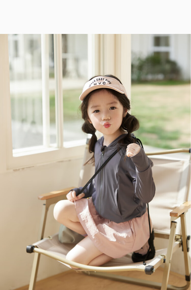 LUSON Children's Clothing, Baby Sun Protection Clothing for Girls, New Summer Style UV-Resistant Children's Ice Silk Jacket 13