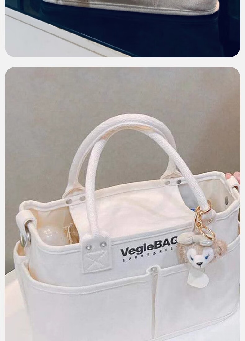 FENYE Mommy Bag, Lightweight And Stylish Handbag for Mothers And Babies, Crossbody Bag for Outdoor Use, Beige 16