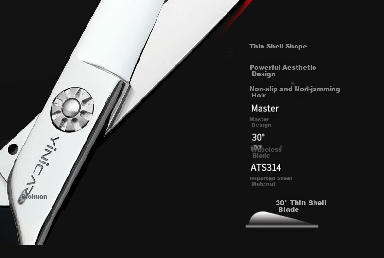 Yier Professional Hairdressing Scissors, V-Shaped Teeth Scissors, Thinning Shears, Stylist-Specific Scissors Set YS-802 7