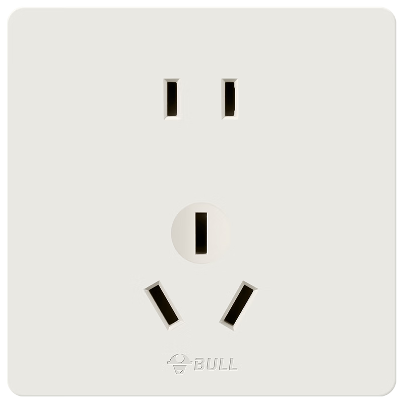 BULL Switch Socket G12 Skin-feel Matte Cream Style Two-hole 10A Three-hole 16A Panel G12Z227S Velvet Coffee