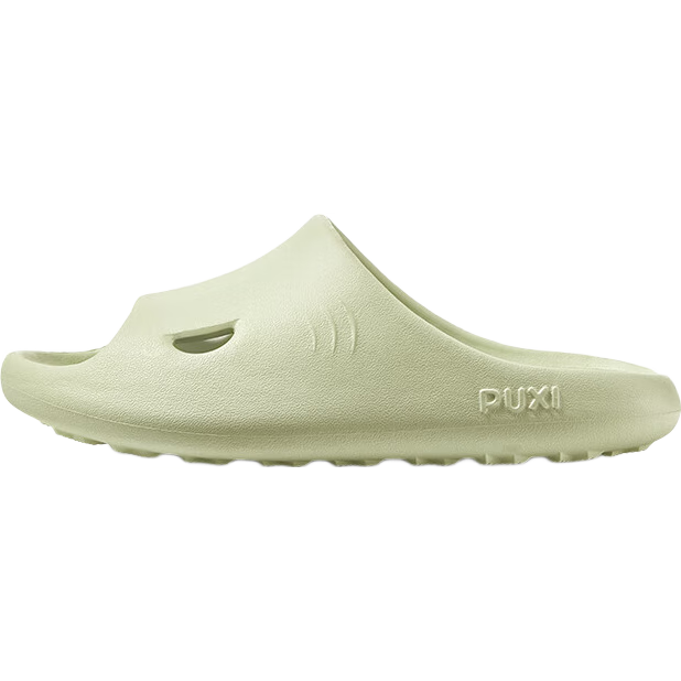 Poxi Children's Soft-Soled Slippers, Non-Slip Bathing And Indoor Home Slippers for Boys And Girls, Matcha Green, Size 32-33