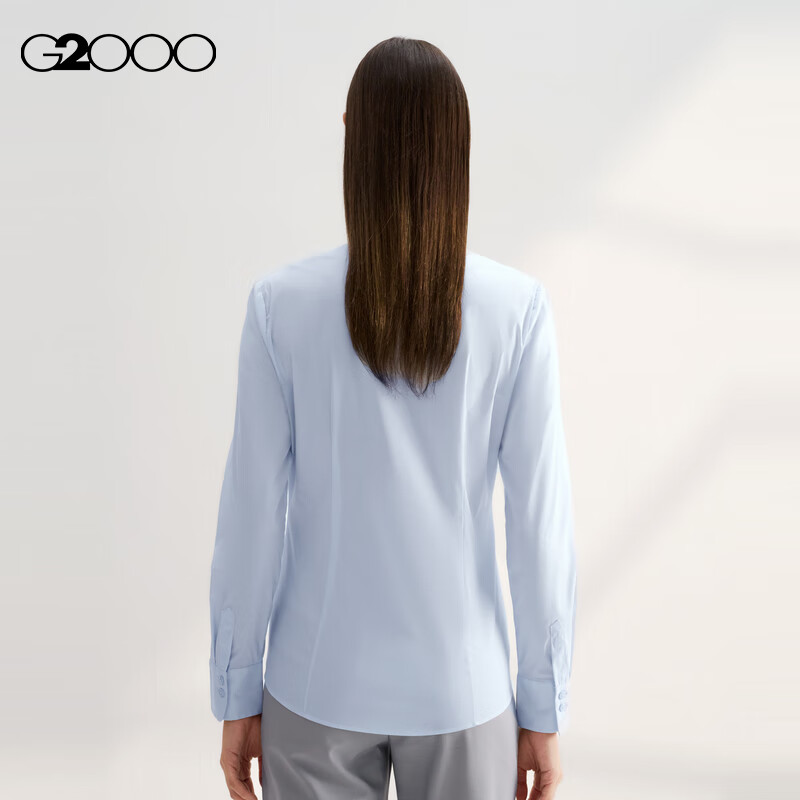 G2000 [Soft And Comfortable] Women's Autumn And Winter Clothing, Mall-Matching Cotton Skin-Friendly Business Commute Comfortable Long-Sleeve Shirt