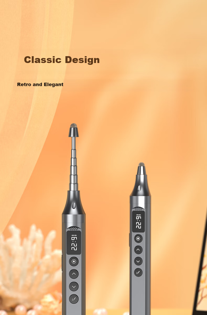 While I6S Page-Turning Pen, Laser Pointer, Spotlight Magnifier, Red Light Telescopic Pointer, Teacher-Specific Electronic Whiteboard Touch Writing Pen, PPT Lecture Pointer, Projection Pointer, 8GB USB Flash Drive 1