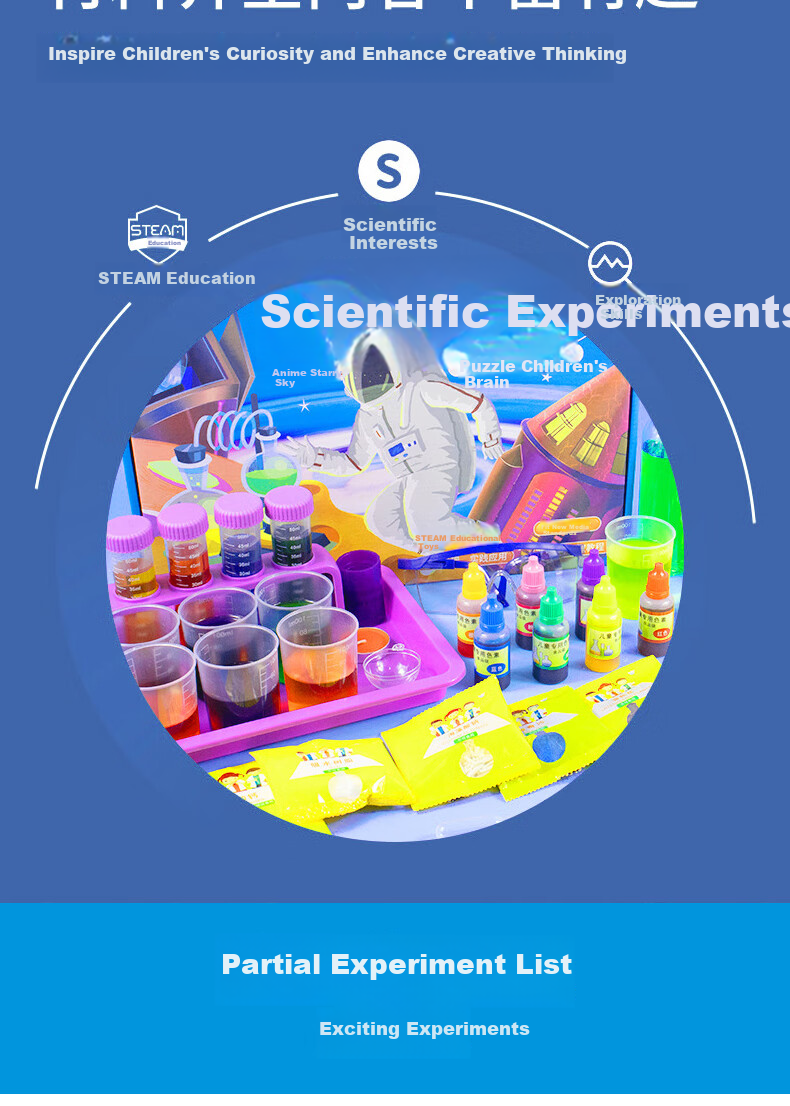 Jiabolan Children's Science Experiment Kit, 288 Scientific Experiments, Educational Toys for Kids Aged 4-15, Birthday Gift 13