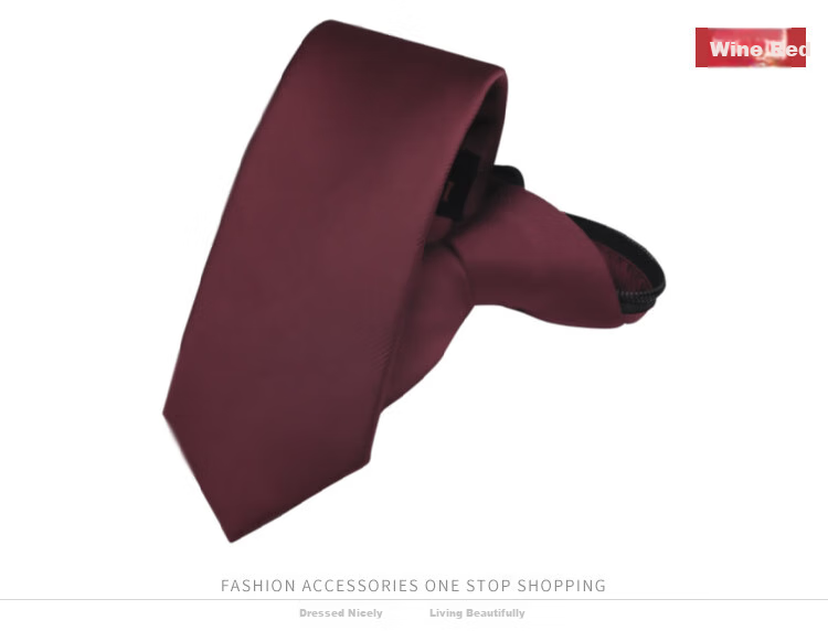GLO-STORY Women's Short Tie, Preppy Style Necktie, 6cm Formal Business Zipper No-Tie Tie, Mid-Autumn Festival Gift 8