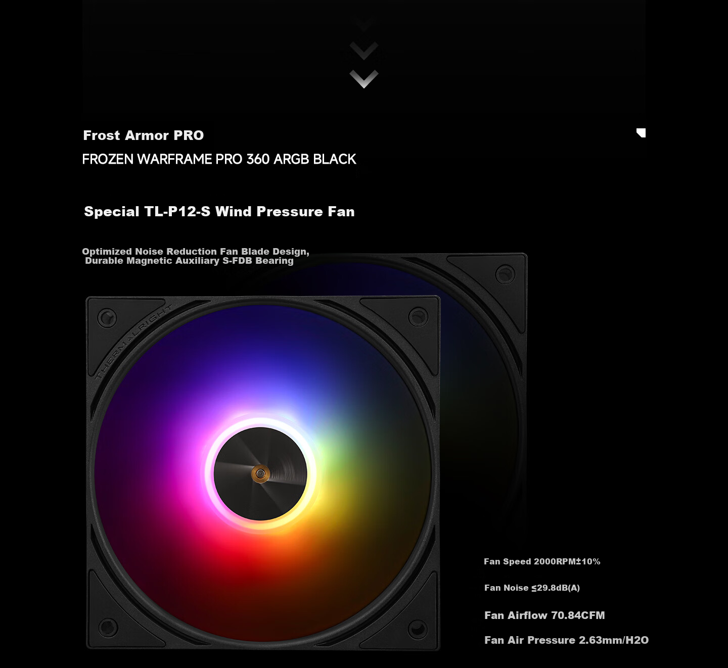 Thermalright FROZEN WARFRAME PRO 360 BLACK All-In Liquid CPU Cooler with IPS LCD Screen FW PRO 360 BLACK 10