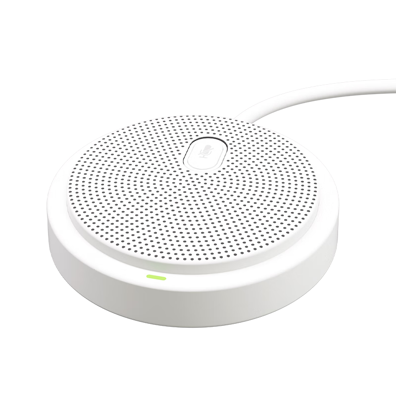 Deli Conference Microphone, Plug-And USB Connection AI Smart Noise Reduction Desktop Microphone, 5-Meter Pickup Range, Small Portable Video Conference Omnidirectional Microphone MN108