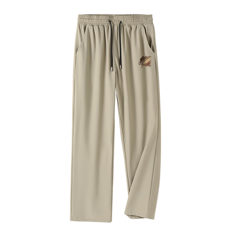 Warrior Sports Pants for Men, New Summer Style, Ice Silk Cool-Feeling Running Quick-Dry Pants, Versatile Casual Straight-Leg Trousers for Youth YD
