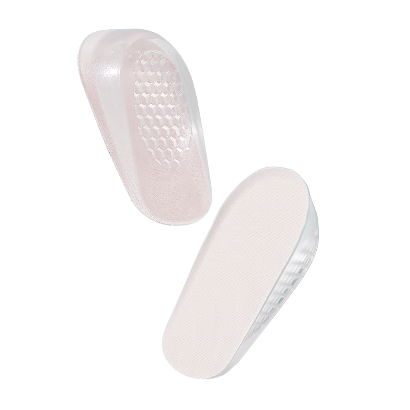 Eleft Invisible Silicone Honeycomb Height Increasing Insoles Unisex Self-Adhesive Soft Shock Absorbing Non-Slip Breathable Half Insoles Women's One Size