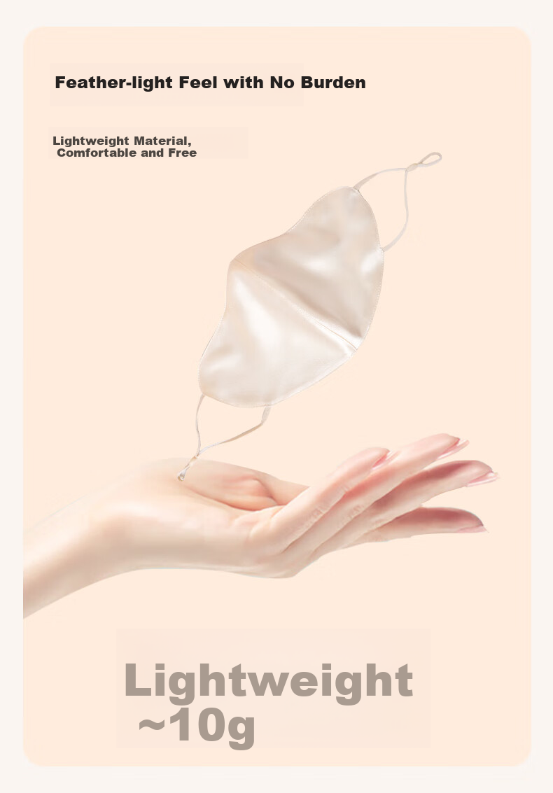 MOERCIAN 100% Silk Face Mask for Women, Sun Protection Mask, Mulberry Silk, 3D Shaped, Outdoor UV Protection Face Mask 10
