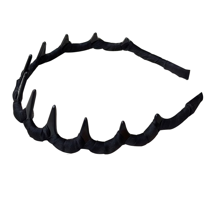 Xiangwan Headband with Teeth Wave Design for Women, Bangs Hair Clip, High Crown without Tightening Hair, Mid-Autumn Festival Gift