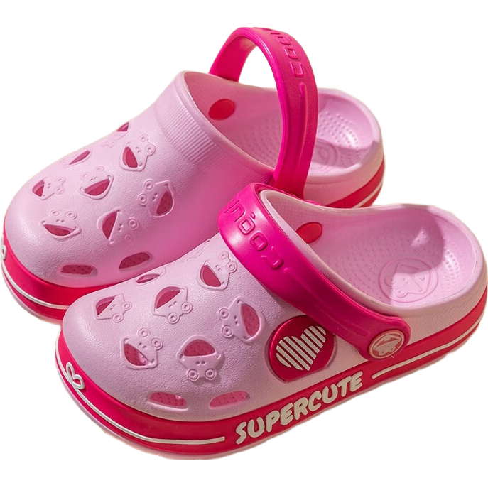 Coqui Children's Perforated Shoes, Boys And Girls Lightweight Sand-Draining Two-Way Casual Slippers, Big Kids Candy Pink, Size 36-37, CQ8538