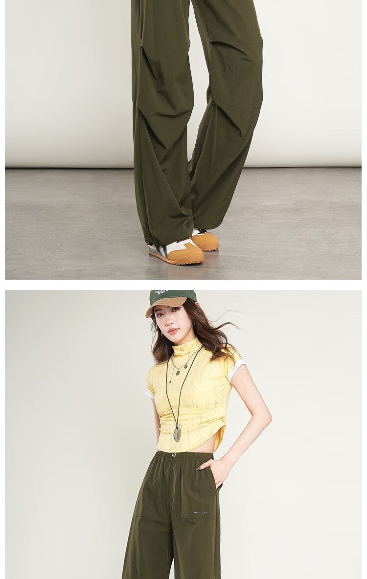 BOPRUIEY Women's Work Pants 2025 Summer Thin Convertible Narrow Leg Sports Hiking Casual Straight Leg Paratrooper Pants 19