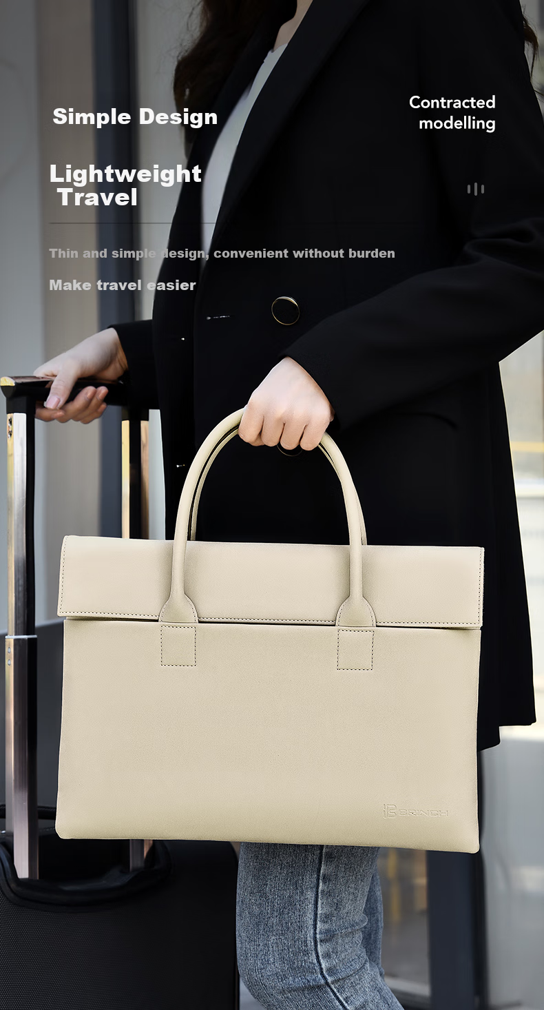 BRINCH Laptop Bag for Women, 15.6-Inch Handheld Commuter Business Laptop Bag Compatible with Apple And Huawei Notebooks 2